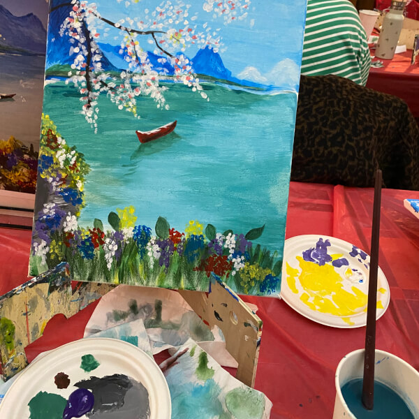 Paint and Sip Class - Central Welwyn Garden review by Ellen Gunning - St. Albans