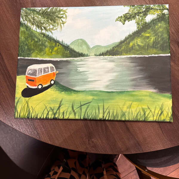 Paint and Sip Class - Central Welwyn Garden review by Hannah Stephenson - St. Albans