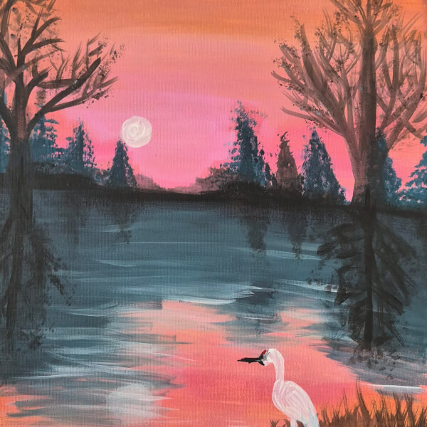 Paint and Sip Class - Chertsey review by Cassandra Denyer - London
