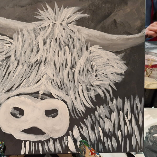 Paint and Sip Class - Farnborough review by Trevor Christian - Guildford