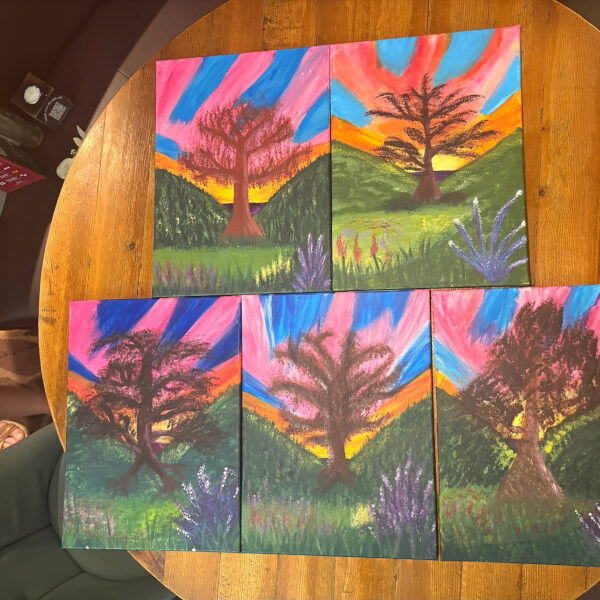 Paint and Sip Class - Farnborough review by Tracey Fitch - Guildford