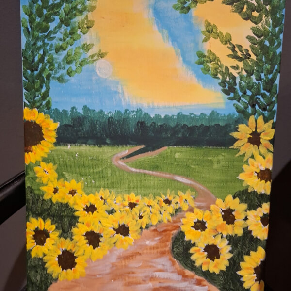 Paint and Sip Class - Farnborough review by Samina Khan - Guildford