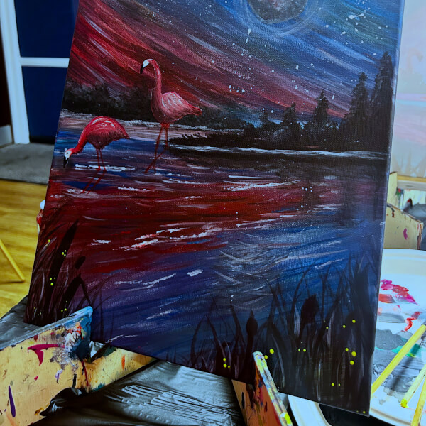 Paint and Sip Class - Hampton review by Caroline Ross - London