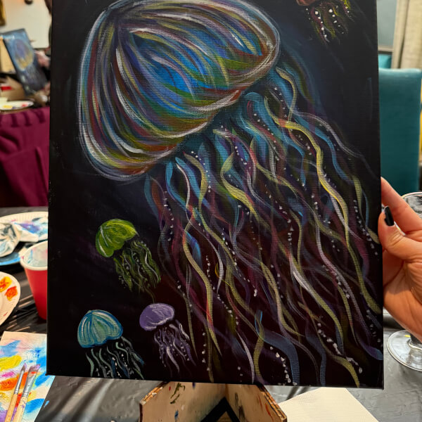 Paint and Sip Class - Henlow review by Abi Plested - Stevenage
