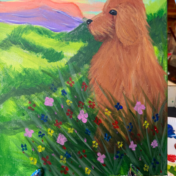 Paint and Sip Class - Ivinghoe Aston review by Taira Foo - Luton
