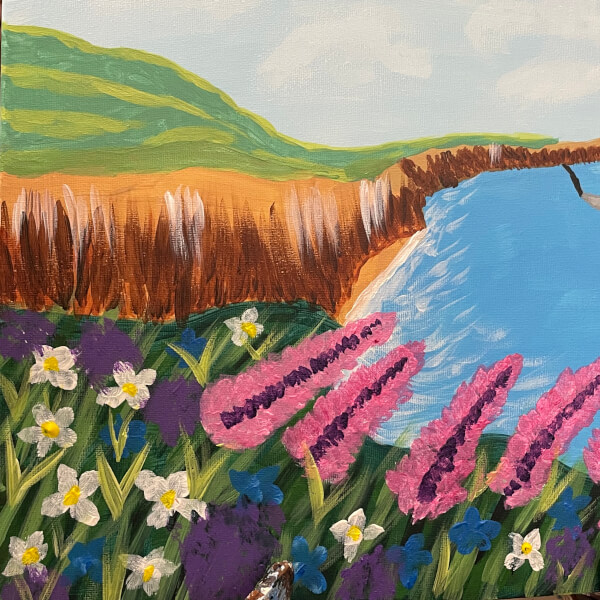 Paint and Sip Class - Mytchett, Camberley review by Lynne Townsend - Guildford