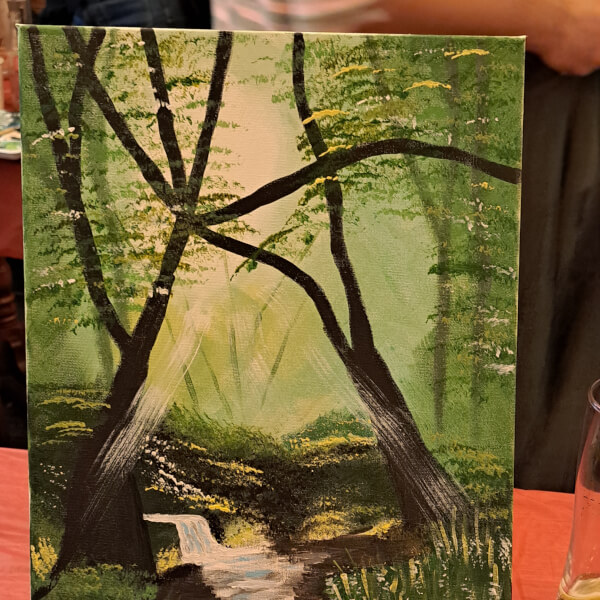 Paint and Sip Class - Pinner review by Sandra Rendell - London