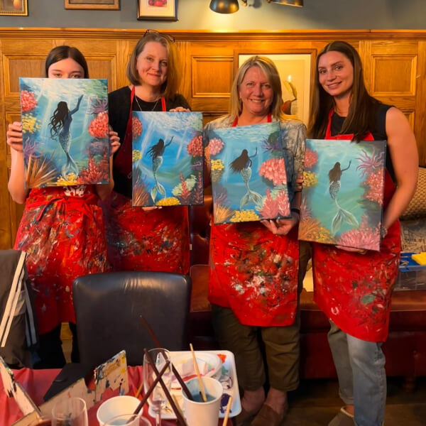 Paint and Sip Class - Radlett review by Alison Campbell - Watford