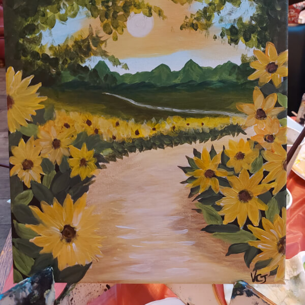 Paint and Sip Class - Radlett review by Victoria C Jones - Watford