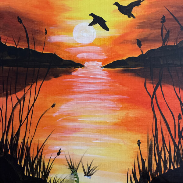 Paint and Sip Class - Renishaw review by Kim Morley - Sheffield
