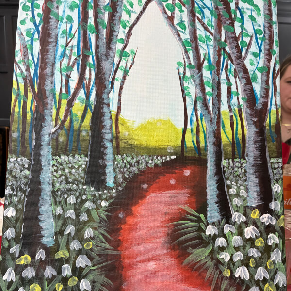 Paint and Sip Class - Renishaw review by Kim Morley - Sheffield