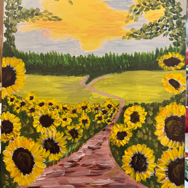 Paint and Sip Class - Sandhurst review by Sheraton Winter - Guildford