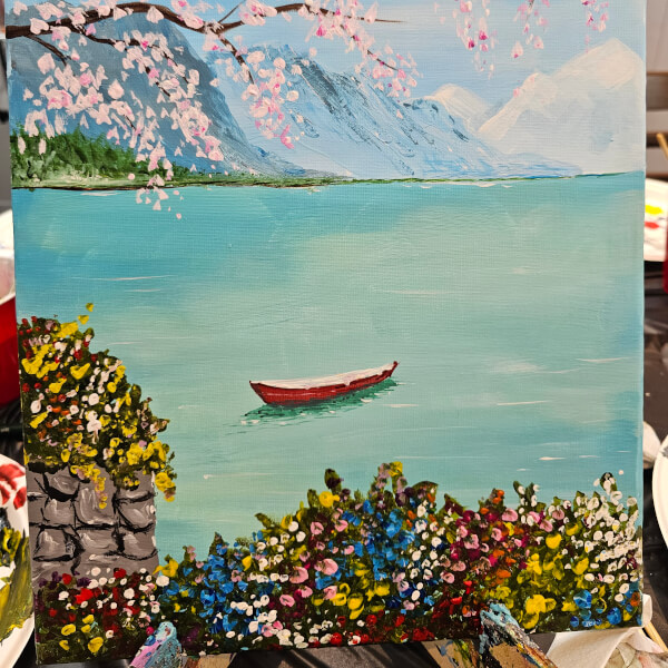 Paint and Sip Class - the Cedar Tree - Bagshot review by Phillipio - Guildford