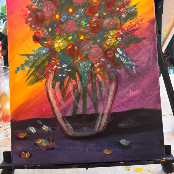 Paint and Sip Class - the Hungry Brush, Milton Keynes review by Kara Daniel - Milton Keynes