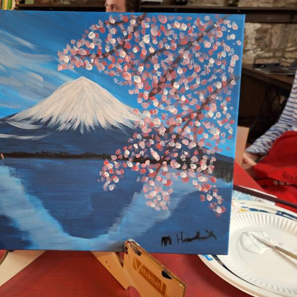 Paint and Sip Class - Thornbury review by Margaret Hardwick - Bristol