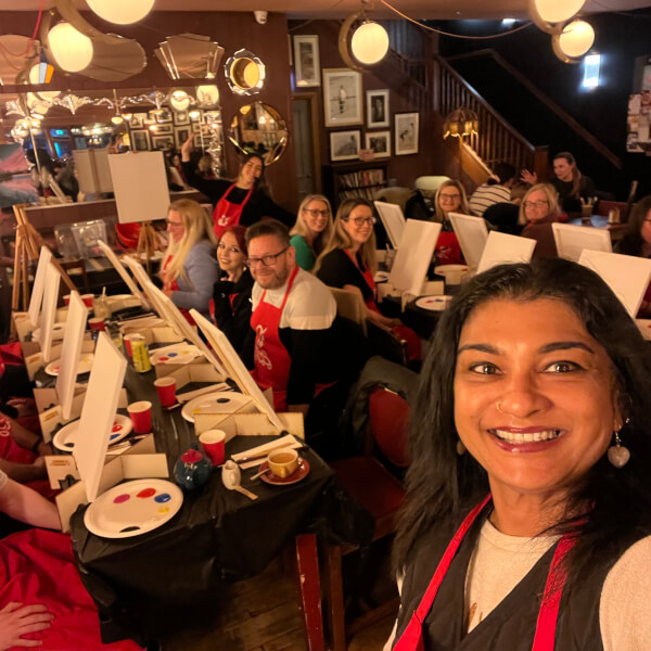Paint and Sip Class - West Midlands review by Rebecca Webb - Birmingham