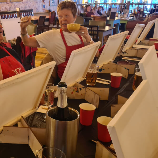 Paint and Sip Class - West Midlands review by Pat Collins - Birmingham