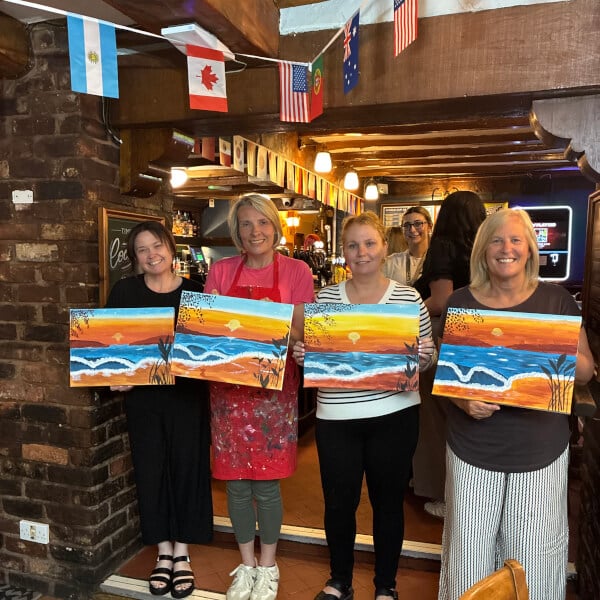 Paint and Sip Class - West Midlands review by Bev Stocker - Birmingham