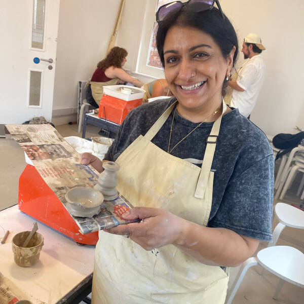 Pottery Class Wheel Throwing - BYOB and Pottery Manchester review by Shanaz Akhter - Manchester