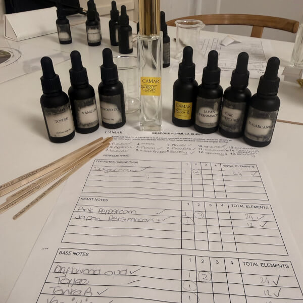Signature Perfume Making Workshop review by Michala Love - London