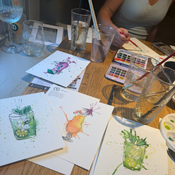 Sip and Paint Experience at the Broadway review by Grace - Derby