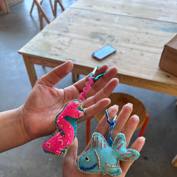 Stitch Your Own Charm - an Embroidery and Beading Workshop review by Serena Valenza - London