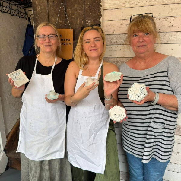 Terrazzo Casting Pottery Workshop review by Karen Jones - Birmingham