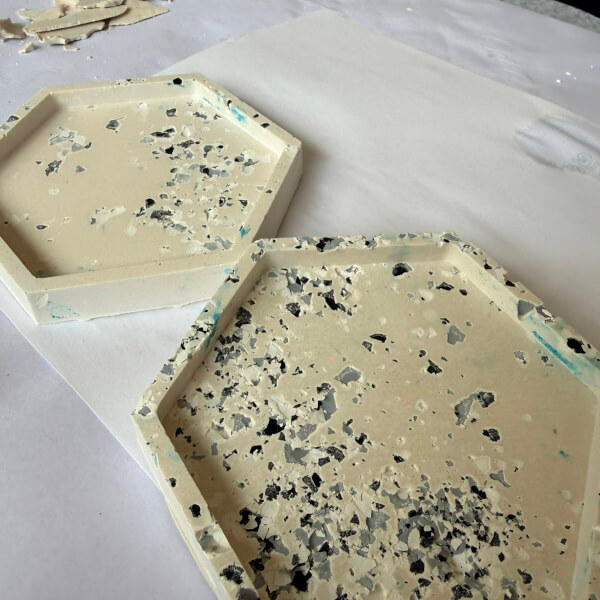 Terrazzo Casting Pottery Workshop review by Karen Jones - Birmingham