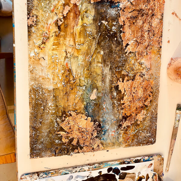 Textured Abstract Art Workshop review by Lisa England - London