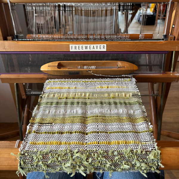 Weaving Cushion Workshop review by Carenza Harvey - London