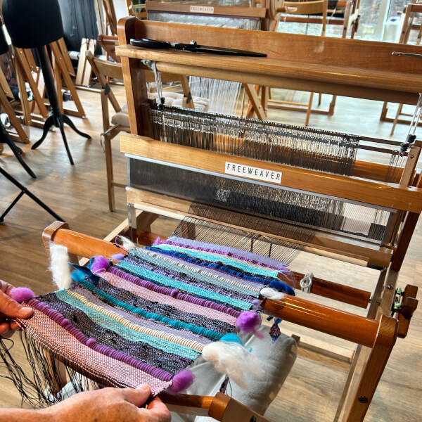 Weaving Cushion Workshop review by Calia Afeltra - London