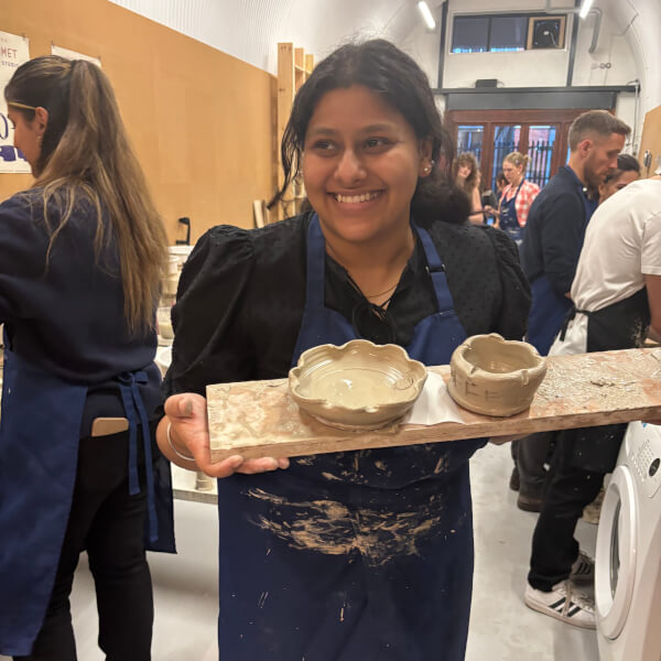 Wheel Throwing Pottery Class - BYOB and Craft review by Meenakshi Ajith - London