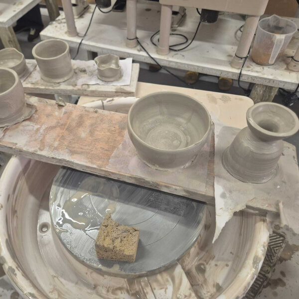 Wheel Throwing Pottery Class - BYOB and Craft review by Jamila Din - London