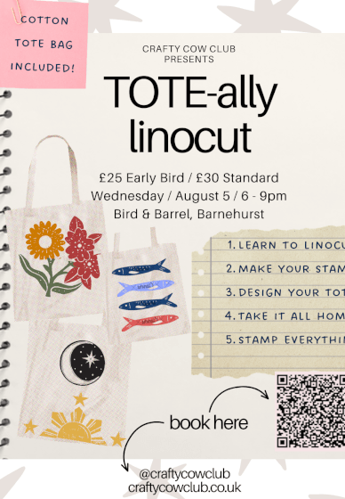 Tote-ally Lino: Linocut and Tote Bag Printing Workshop