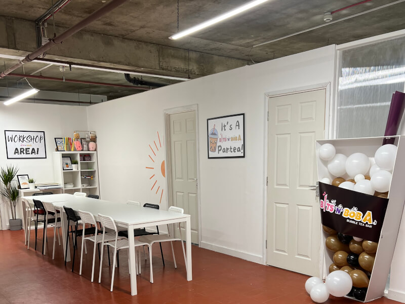 BitsNBoba Workshop Area