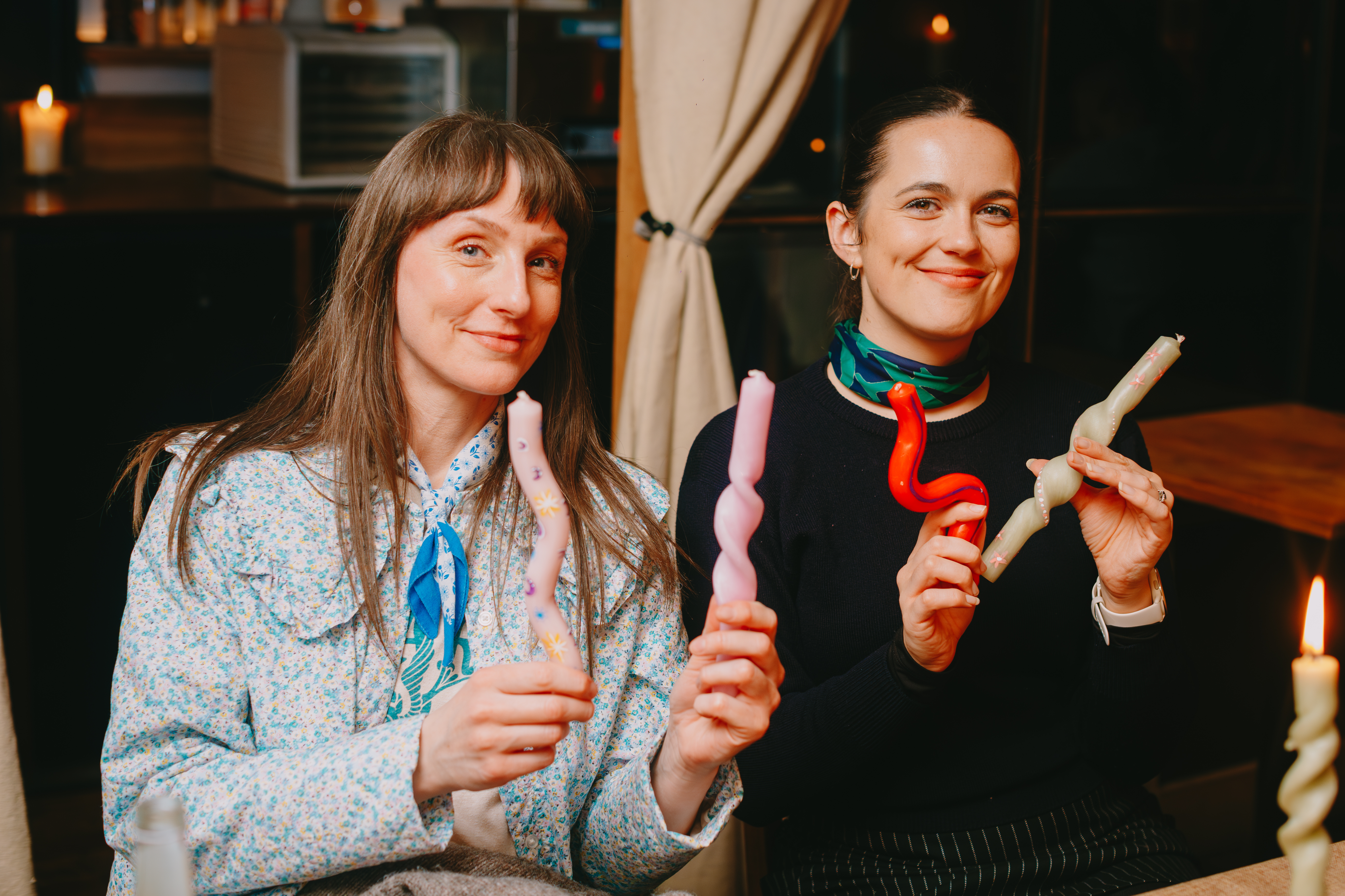 Bendy boy candle making for mature hen do