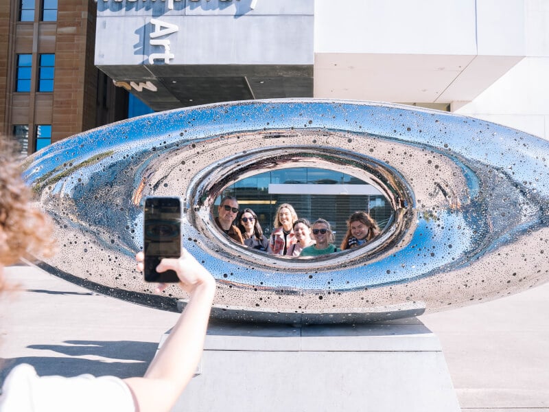 A person taking a picture using a smartphone
