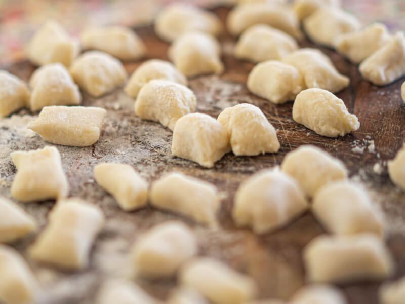 Handmade gnocchi