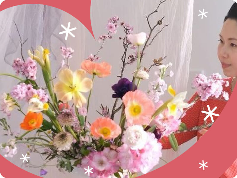 A beautiful floral arrangement made by Nikki