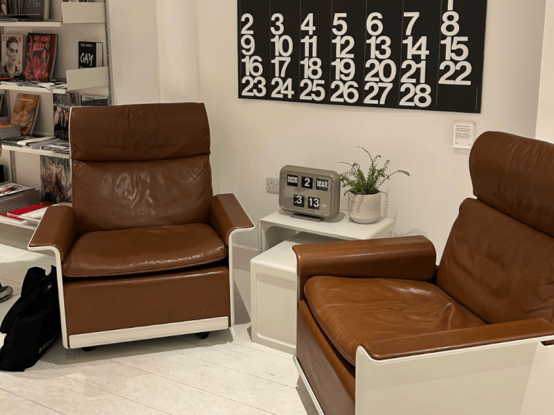 Two chairs at Unitom