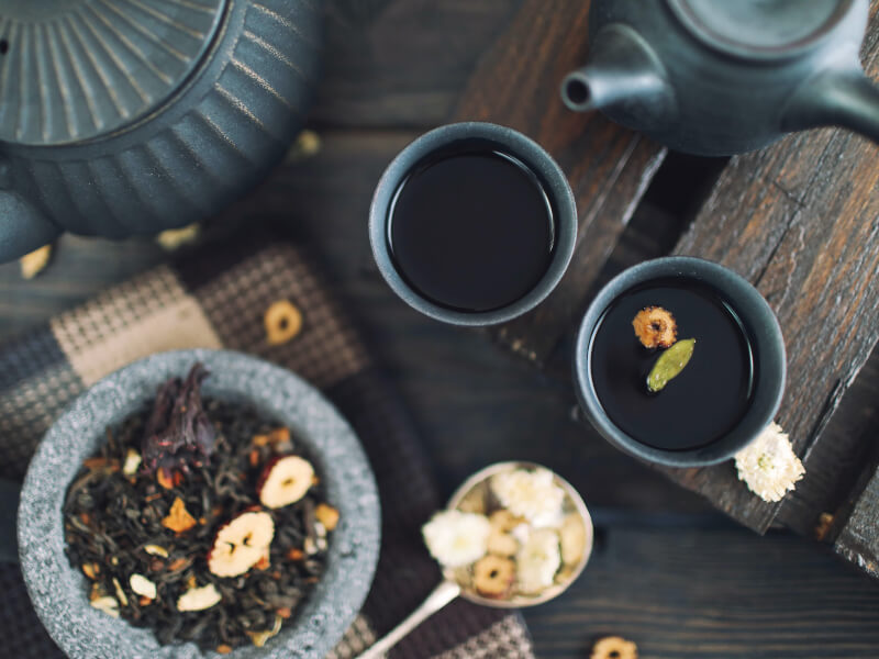 Tea at a tasting class in Manchester.
