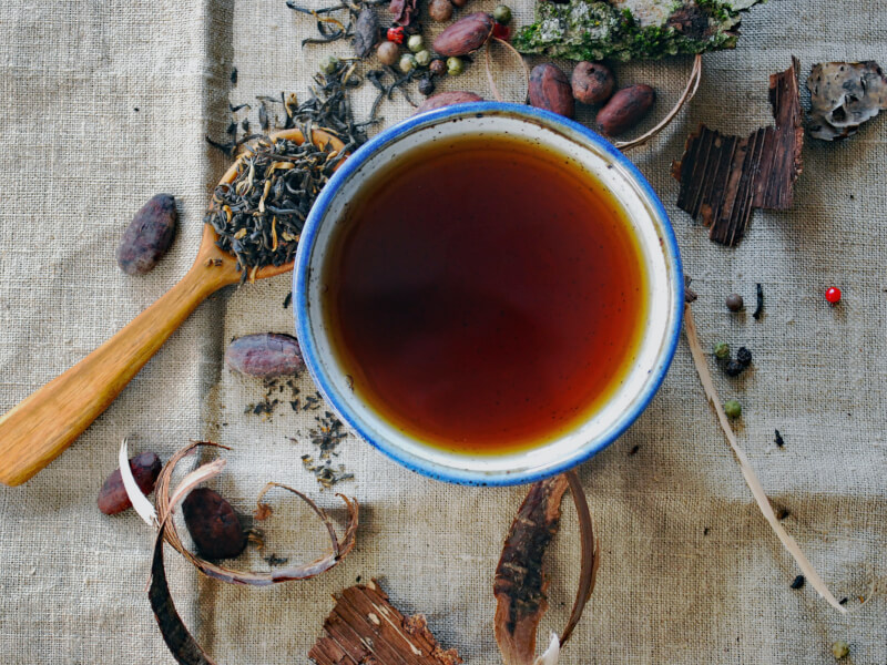 Loose leaf tea tasting
