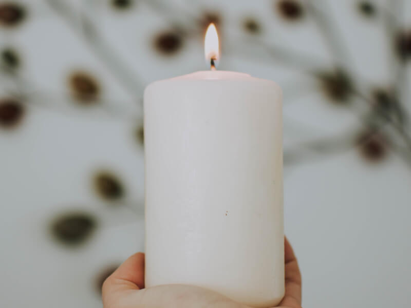 DIY candle