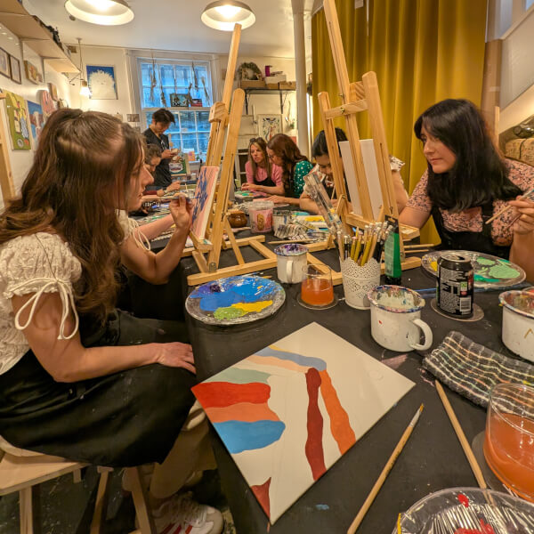 Fresco art oil painting class in Manchester