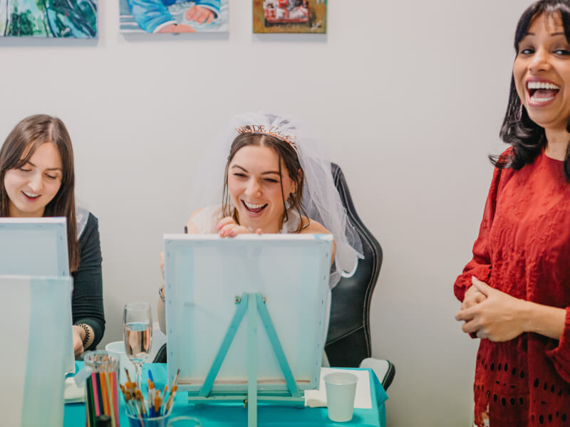 Choose a paint party for your hen do, London!