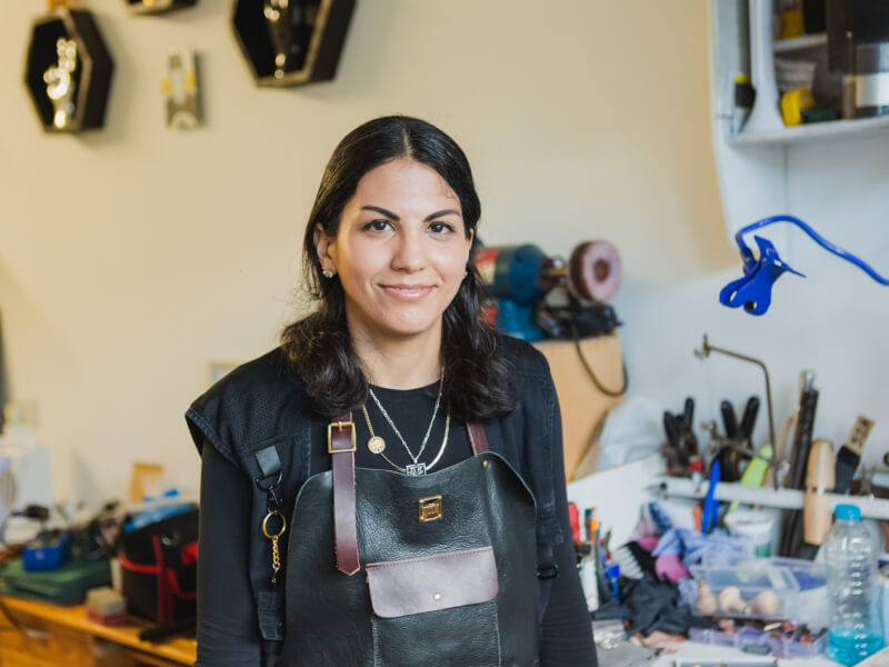 Jewellery technologist and workshop leader Nadia Abbas of Stooki