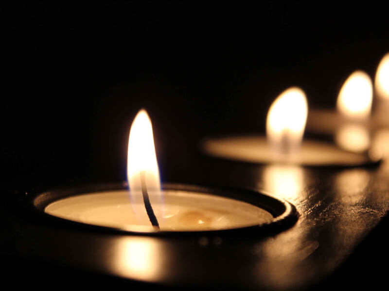 Several lit candles