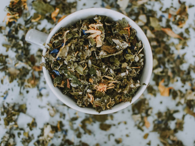 Try tea blending with all sorts of fragrant tea leaves.