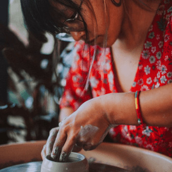 Great Pottery Throw Down contestant Sampada Gurung